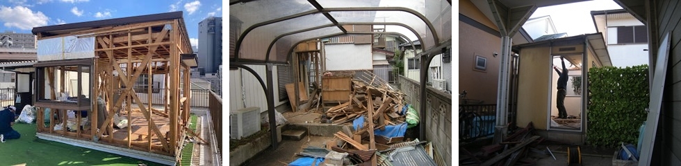 物置、プレハブの解体工事
